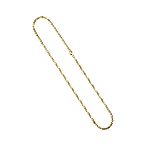 Goldkette JOBO ""Erbs-Kette"" Halsketten Gr. Gelbgold 585, L: 80cm, gelb (gelbgold 585) Damen 585 Gold 80 cm