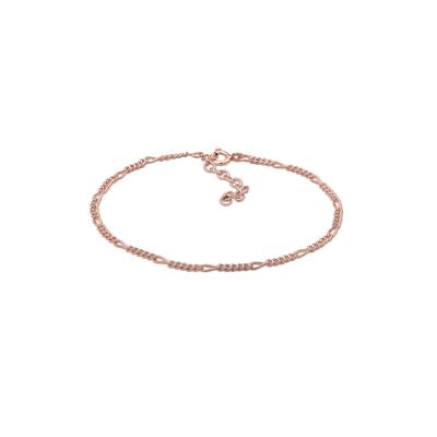 Armband ELLI "Armband Figaro Panzer Basic 925er Silber" Gr. 16, rosa (rosegold), Armbänder, Damen, 16cm, ohne Stein, Silber 925 (Sterlingsilber) Image