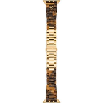 Smartwatch-Armband MICHAEL KORS "Apple Strap, MKS8040" Uhrenarmbänder goldfarben Uhrenarmband Ersatzarmbänder