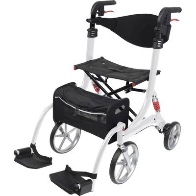 Rollator BESCOMEDICAL "Spring Large Vario", weiß (polarweiß), RollatorenB:59,5cm H:91,5cm T:81cm, Größe L (Sitzhöhe 60cm