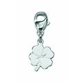 Charm-Einhänger ADELIA´S "Damen Silberschmuck 925 Silber Charms Anhänger Kleeblatt" silberfarben (silber) Damen Charms Anhänger