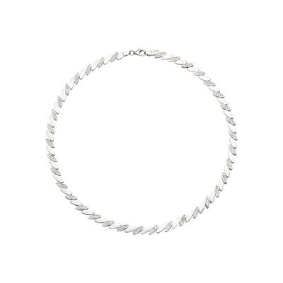 Collier JOBO, silber (silber 925), Halsketten, Damen, Silber 925 (Sterlingsilber), L: 45cm, 925 Silber mit 144 Zirkonia 