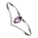 Fingerring JOBO "Ring mit Amethyst und Zirkonia" Fingerringe Gr. 60, Weißgold 333, weiß (weißgold 333) Damen Fingerringe