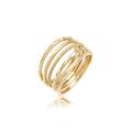 Ring-Set ELLI "Stapelring Stacking Boho Set (5 tlg.) 925 Sterling Silber" Gr. 50, gold, Fingerringe, Damen, 50mm, ohne Stein, Silber 925 (Sterlingsilber)
