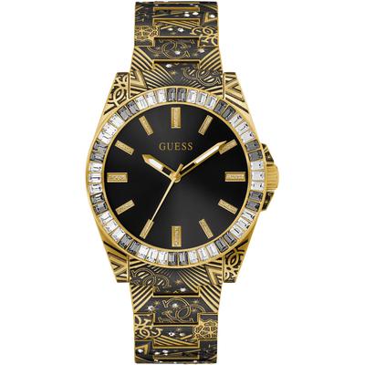 Quarzuhr GUESS "GW0496G2" Armbanduhren schwarz (goldfarben, schwarz) Herren Quarzuhren