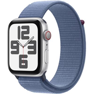 Smartwatch APPLE "Watch SE GPS Aluminium 44 mm + Cellular" Smartwatches blau (winter blue) Fitness-Tracker