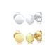 Ohrring-Set ELLI "2er Set Kreis Geo Basic Bicolour 925 Silber" Ohrringe Gr. OneSize, ohne Stein, Silber 925 (Sterlingsilber), goldfarben (gold) Damen Schmucksets