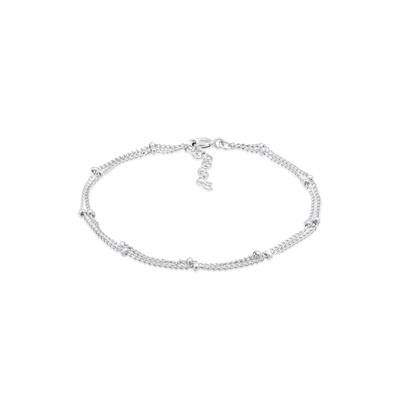 Armband ELLI "Layer Kugel Kettchen Basic Trend 925er Silber" Gr. 16, silber, Armbänder, Damen, 16cm, ohne Stein, Silber 925 (Sterlingsilber) Image