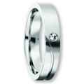 Silberring ONE ELEMENT "Zirkonia Freundschaft Partner Ring aus 925 Silber" Fingerringe Gr. 60, Silber 925 (Sterlingsilber), silberfarben (silber) Damen Fingerringe