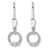 Paar Ohrhänger ONE ELEMENT "Zirkonia Ohrringe Ohrhänger aus 333 Weißgold", silber, Ohrringe, Damen, Damen,mit Zirkonia, Weißgold 333, Damen Gold Schmuck
