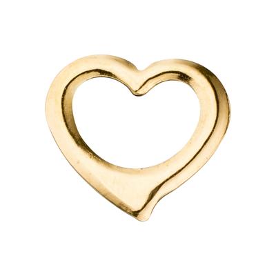 Herz-Anhänger JOBO "Anhänger Schwingherz", gelb (gelbgold 585), Schmuckanhänger, Damen, Gelbgold 585, 585 Gold