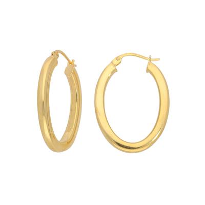 Paar Creolen FIRETTI "Schmuck Geschenk Silber 925 Ohrschmuck glänzend", gold (gelbgoldfarben), Ohrringe, Damen, Silber 925 (Sterlingsilber) Image