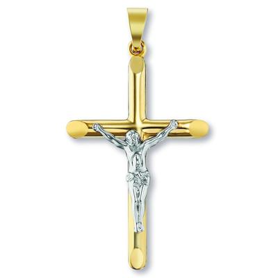 Ketten-Anhänger ONE ELEMENT "Kreuz Anhänger aus 333 Gelbgold", gold, Schmuckanhänger, Damen, Gelbgold 333-Gold, Gelbgold 333, Gold, Damen Gold Schmuck