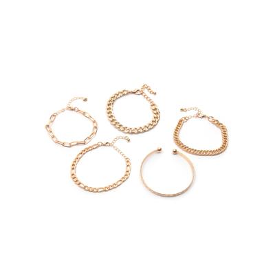 Armband Set FIRETTI "Multipack Schmuck Geschenk Armketten Schmuckset", gold (goldfarben), Armbänder, Metall Image