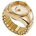 Uhrenring FOSSIL "WATCH RING, ES5246" Armbanduhren goldfarben Damen Quarzuhren Quarzuhr, Damenuhr, analog