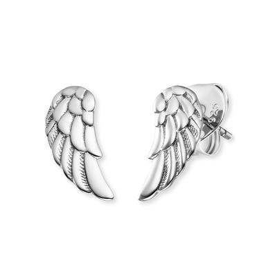 Paar Ohrstecker ENGELSRUFER "Schmuck Geschenk, Engelsflügel, ERE-FLYWING-ST", silber (silberfarben), Ohrringe, Damen, Silber 925 (Sterlingsilber), Designed in Germany, handmade in Thailand Image