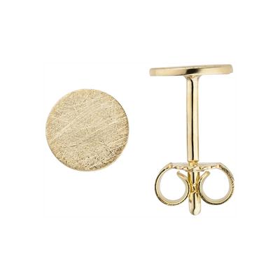 Paar Ohrstecker JOBO, gold (gelbgold 333), Ohrringe, Damen, Gelbgold 333, 333 Gold eismatt 5,9 mm Image