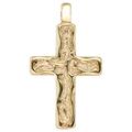 Kreuz-Anhänger JOBO "Anhänger Kreuz" Schmuckanhänger Gr. Gelbgold 585, gelb (gelbgold 585) Damen Anhänger