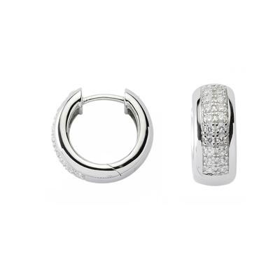 Paar Ohrhänger ADELIA´S "925 Silber Ohrringe Creolen Ø 17,3 mm", silber, Ohrringe, Damen, Damen, Silber 925 (Sterlingsil