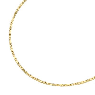 Goldkette LUIGI MERANO "Königskette, massiv, Gold 585" Halsketten Gr. 45 cm, Gelbgold 585, goldfarben (gold) Damen Königskette Königsketten