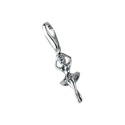 Charm-Einhänger "Ballett Tänzerin, Silber 925", silber, GIORGIO MARTELLO MILANO, Charms, Damen, Silber 925 (Sterlingsilber)