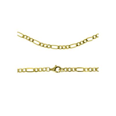 Collierkettchen FIRETTI "Schmuck Geschenk Gold 333 Halsschmuck Halskette Goldkette Figarokette" Halsketten Gr. 50, Gelbgold 585, Breite: 3,5 mm, gelb (gelbgoldfarben) Damen Colliers