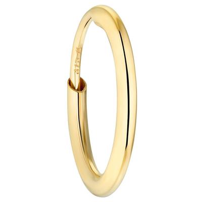 Single-Creole AMOR "2021578", gold (goldfarben), Ohrringe, Damen, Gelbgold 375, Made in Germany Image
