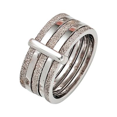 Silberring JOBO Gr. 60, silber (silber 925), Fingerringe, Damen, 60, Silber 925 (Sterlingsilber), breit 925 Silber Image