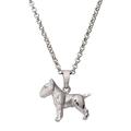 Ketten-Anhänger FIRETTI "Schmuck Geschenk Silber 925 Halsschmuck Anhänger Bullterrier" Schmuckanhänger Gr. Silber 925 (Sterlingsilber), 8,5 g, silberfarben Damen Anhänger