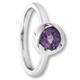 Silberring ONE ELEMENT "Amethyst Ring aus 925 Silber" Fingerringe Gr. 52, Silber 925 (Sterlingsilber), silberfarben (silber) Damen Fingerringe