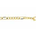 Goldarmband ADELIA´S "Damen Goldschmuck 333 Gold Figaro Armband 19 cm" Armbänder Gr. 19, Gelbgold 333, goldfarben (gold) Damen Armbänder Gold