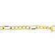 Goldarmband ADELIA´S "Damen Goldschmuck 333 Gold Figaro Armband 19 cm" Armbänder Gr. 19, Gelbgold 333, goldfarben (gold) Damen Armbänder Gold