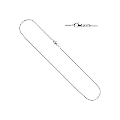 Silberkette JOBO, silber (silber 925), Halsketten, Damen, Silber 925 (Sterlingsilber), L: 45cm, Schlangenkette 925 Silber 45 cm 1,3 mm Image
