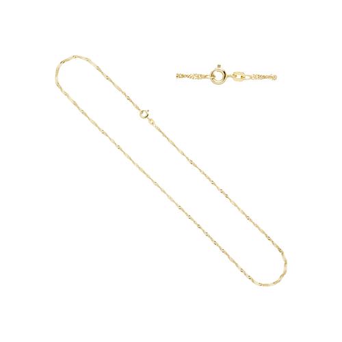 Goldkette JOBO Halsketten Gr. Gelbgold 333, Länge: 45 cm, goldfarben (gelbgold 333) Damen Singapurkette 333 Gold 45 cm 1,8 mm