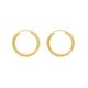 Paar Ohrhänger ADELIA´S "925 Silber Ohrringe Creolen Ø 20 mm" Gr. Damen, Silber 925 (Sterlingsilber), goldfarben (vergoldet) Damen Ohrhänger