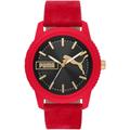 Quarzuhr PUMA "ULTRAFRESH, P5107" Armbanduhren rot Herren Quarzuhren