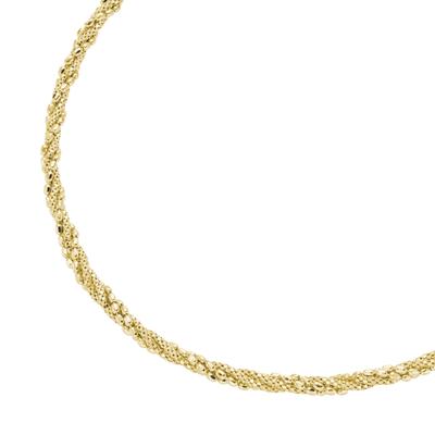 Collier SMART JEWEL "Fantasiekette, gedreht, Silber 925", gold, Halsketten, Damen, 45cm, Silber 925 (Sterlingsilber) Image