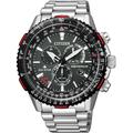 Funkchronograph CITIZEN "Promaster Sky, CB5001-57E" Armbanduhren silberfarben Herren Solaruhren