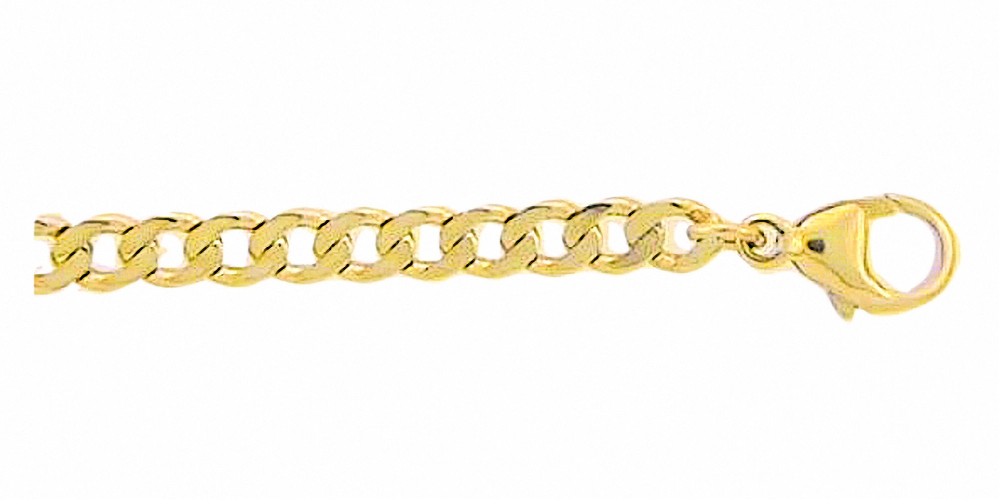 Goldarmband ADELIA´S "Damen Goldschmuck 333 Gold Flach Panzer Armband 19 cm", gold, Armbänder, Damen, 19, Gold, Goldarmband, 19 cm 333 Gold Goldschmuck für Damen