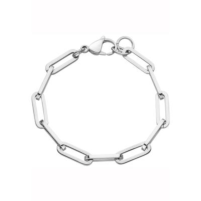 Armband JOBO, silber (edelstahlfarben), Armbänder, Damen, Edelstahl, Edelstahl 23 cm