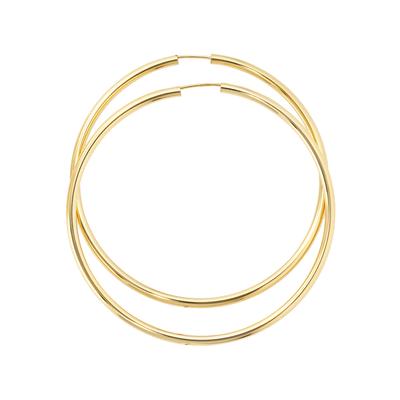 Paar Creolen JOBO, gold (gelbgold 333), Ohrringe, Damen, Gelbgold 333, rund 333 Gold Image