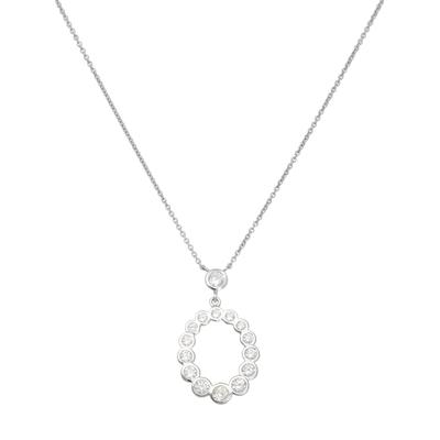 Kette mit Anhänger VIVANCE "sparkling elegance", silber (silber 925), Halsketten, Damen, Silber 925 (Sterlingsilber) Image