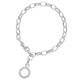 Charm-Armband GIORGIO MARTELLO MILANO "mit Schriftzug zum einhängen von Charms, Silber 925" Armbänder Gr. 19,5 cm, Silber 925 (Sterlingsilber), silberfarben (silber) Damen Charm Armbänder