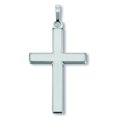 Ketten-Anhänger ONE ELEMENT "Kreuz Anhänger aus 925 Silber", silber, Schmuckanhänger, Damen, Silber 925 (Sterlingsilber)