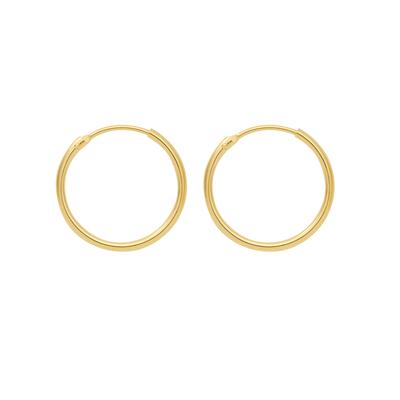 Paar Ohrhänger ADELIA´S "585 Gold Ohrringe Creolen Ø 9 mm", gold, Ohrringe, Damen, Damen, Gelbgold 585, Goldschmuck für 