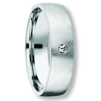 Silberring ONE ELEMENT "Zirkonia Freundschaft Partner Ring aus 925 Silber" Gr. 56, silber, Fingerringe, Damen, 56, Silbe