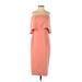 Likely Cocktail Dress - Midi: Orange Solid Dresses - Women's Size 0