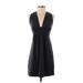 Susana Monaco Casual Dress - Mini: Black Solid Dresses - Women's Size X-Small