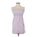 Juicy Couture Casual Dress - Mini Strapless Sleeveless: Purple Dresses - Women's Size P