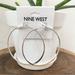 Nine West Jewelry | New! Nine West Oversized Large Silver Hoop Earrings | Color: Silver | Size: Os